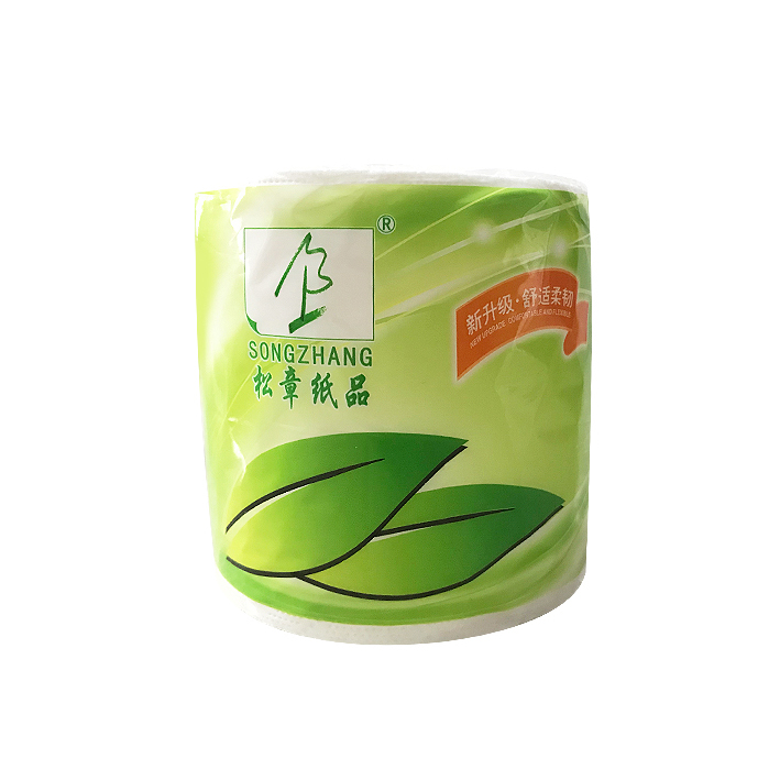 松章花柔压花卫生卷纸120克