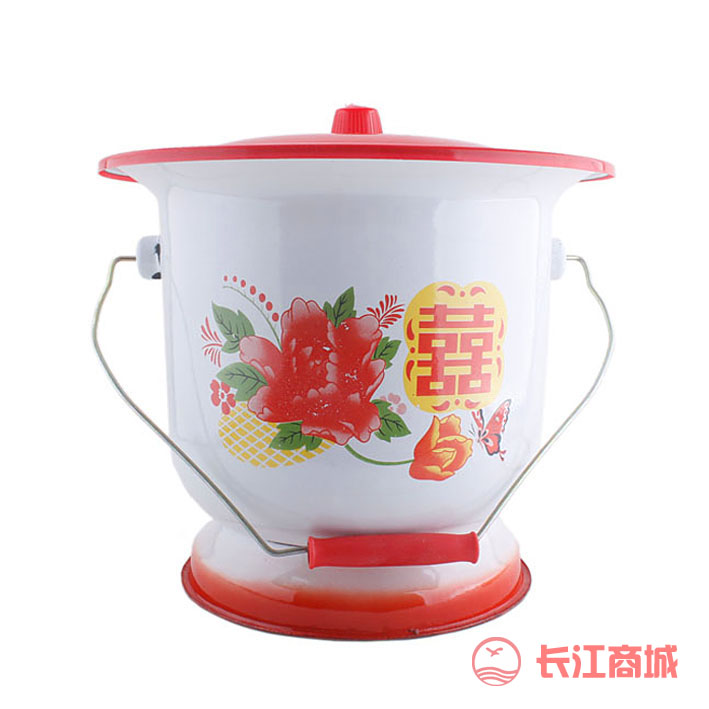 高脚痰盂带挽手连盖