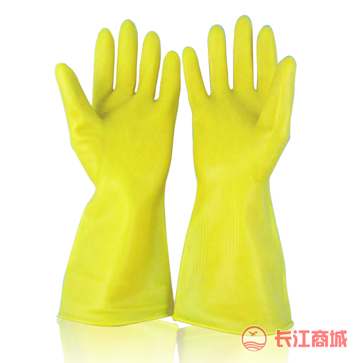 南洋加厚牛筋耐酸碱胶手套
