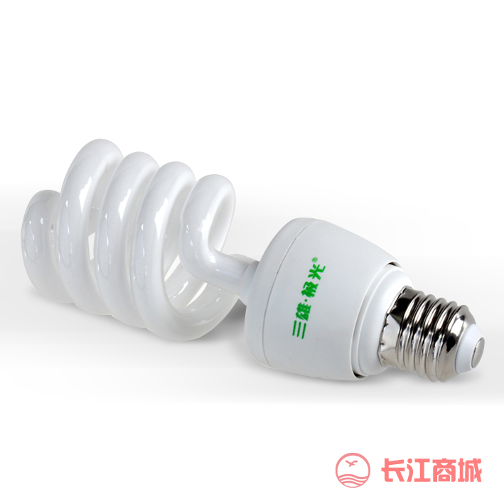 三雄半罗旋形节能灯8W 白光